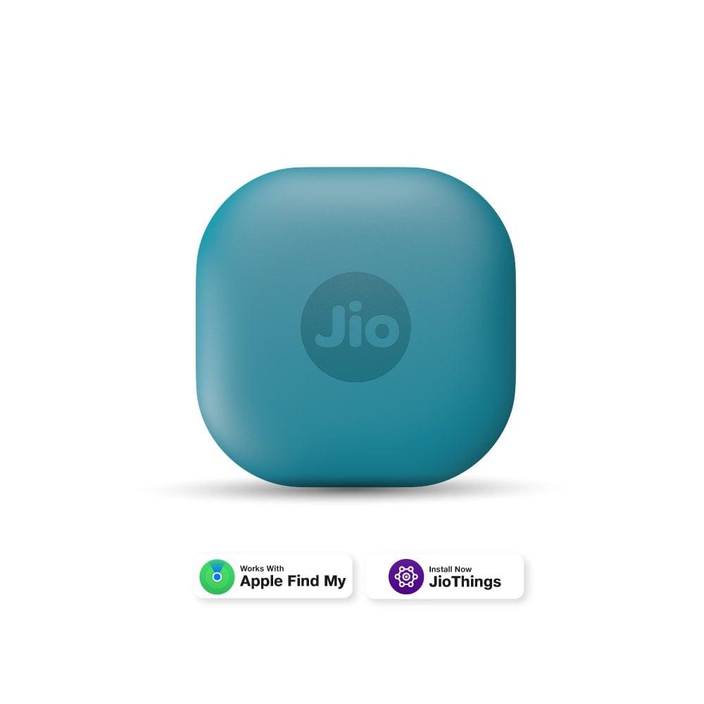 JioTag Air Blue for iOS, Apple Find My Network Item Finder, Worldwide Tracking for Keys, Wallets, Luggage, Pets, Gadgets and more, 1+1 Year Battery, No SIM Needed, 120 db Sound, Bluetooth v5.3