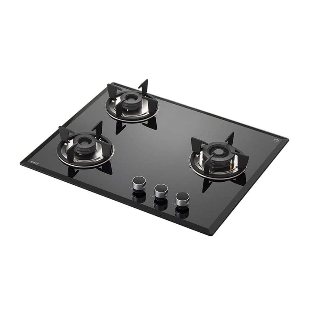 Kaff FBB 603 3 Burner Built-in Hob with Auto Electric Ignition, Black