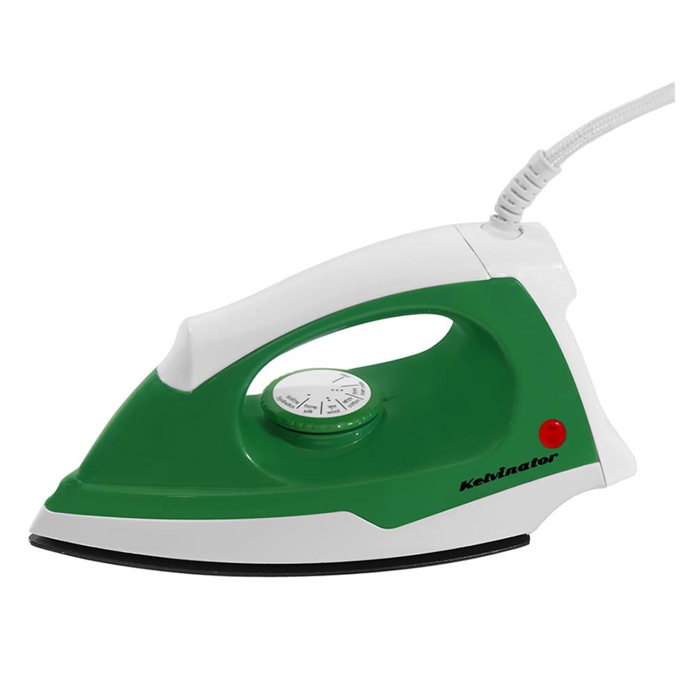 Kelvinator superio KDIP00311, 1100 Watts, Dry Iron, Weilburger Dual coated Sole Plate, Dual Protection, Green and White