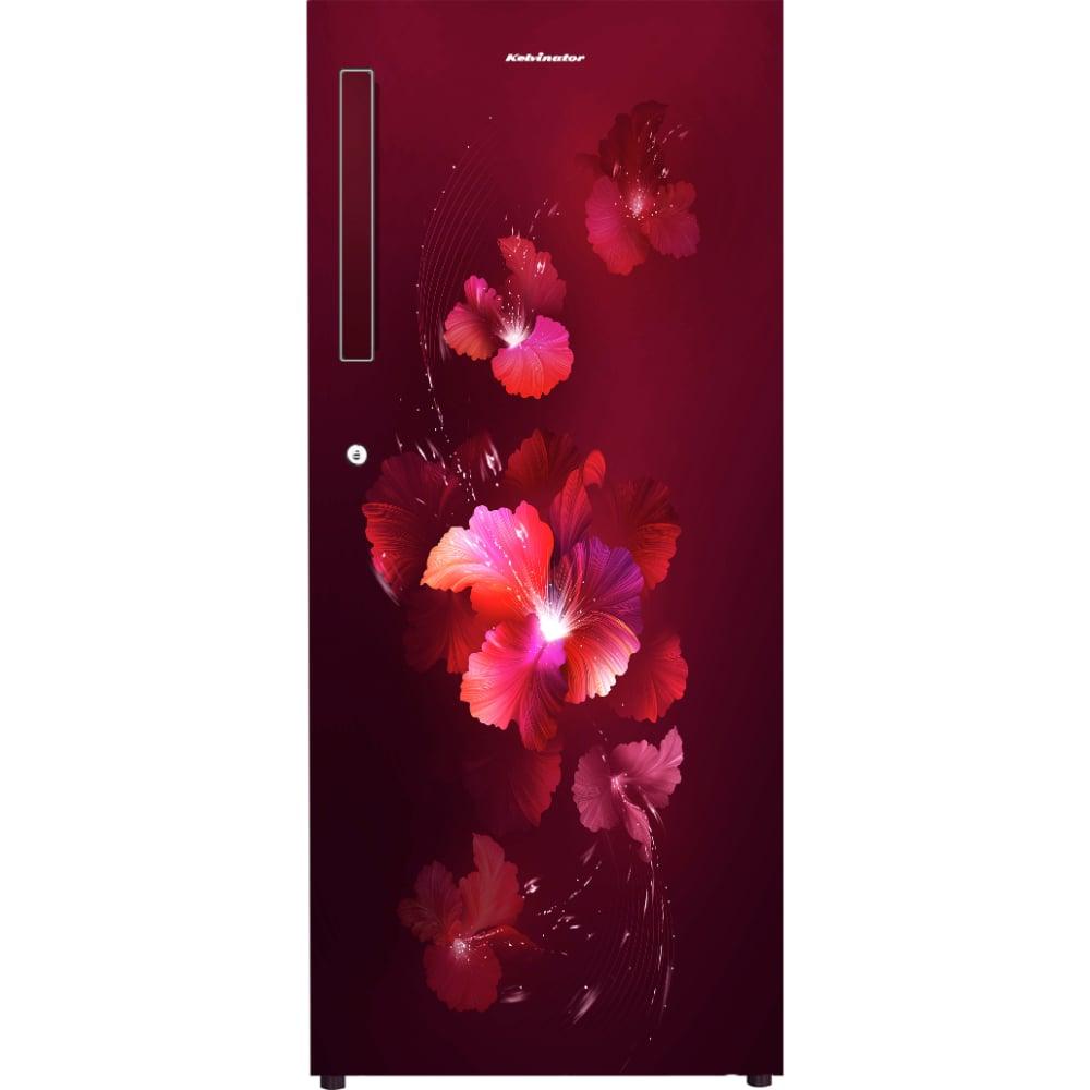 Kelvinator 188 L 1 Star Single Door Direct Cool Refrigerator with 90 Mins Fast Freezing Technology, 10 Days Milk Preservation, vFresh Technology, Windy Wine, KRD-F200EBEWWD
