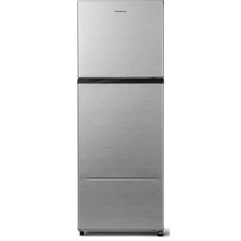 Kelvinator 253 L 1 Star Double Door Frost Free Refrigerator with 90 Mins Fast Freezing Technology, 10 Days Milk Preservation, vFresh Technology, Inox, KRF-I280RBVBGT
