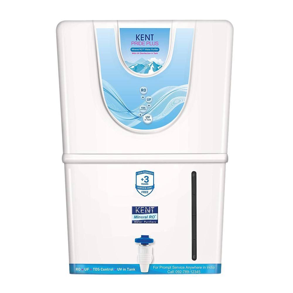 Kent Pride Plus, 8 Litres, RO + UF + UV Water Purifier, UV Disinfection,