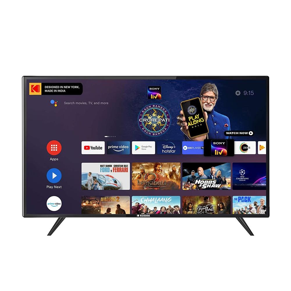 Kodak 108 cm (43 inch) Ultra HD (4K) LED Smart TV, 7XPRO Series 43UHDX7XPRO, Powerful 24 Watts Speaker, Multiple Connectivity Option