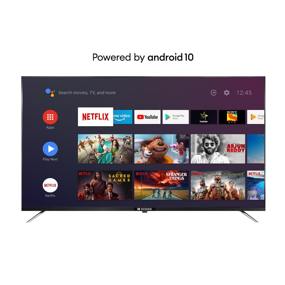 Kodak 164 cm (65 inch) Ultra HD (4K) Premium Android TV with Dolby Digital Plus and DTS TruSurround, CA Series 65CA0101