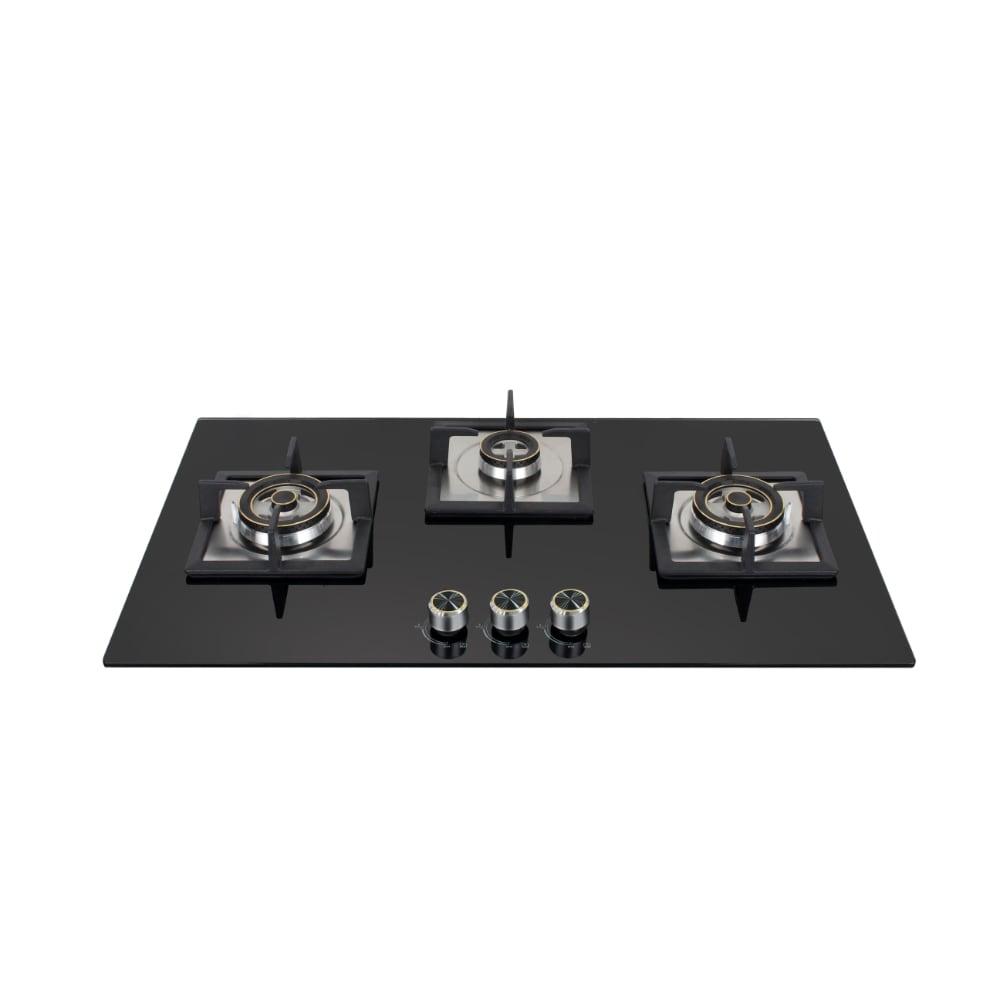 Kutchina Marica Eco 78 3 Burner Hob, Black