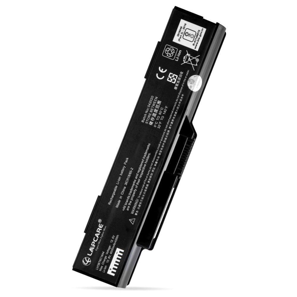 Lapcare LVOBT6C1644 6-Cell 4000mAh Laptop Battery , Black