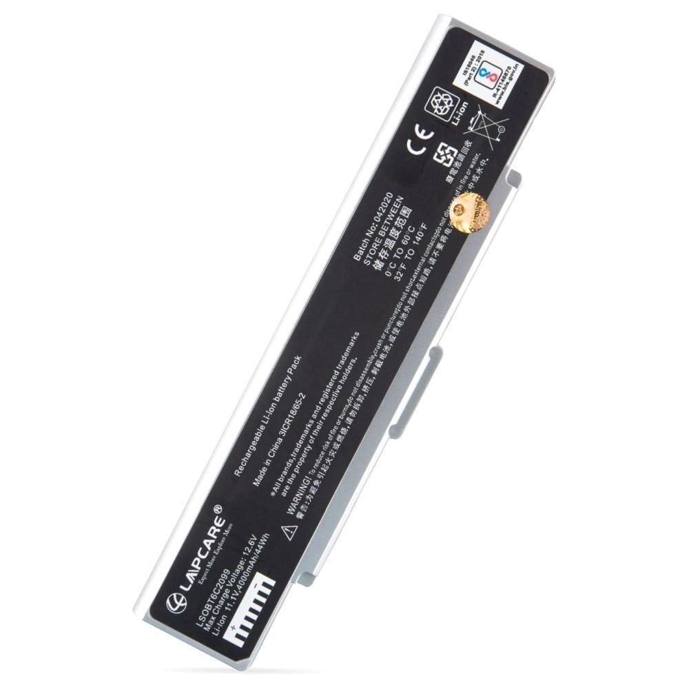Lapcare LSOBT6C2099 6-Cell 4000mAh Laptop Battery, Silver