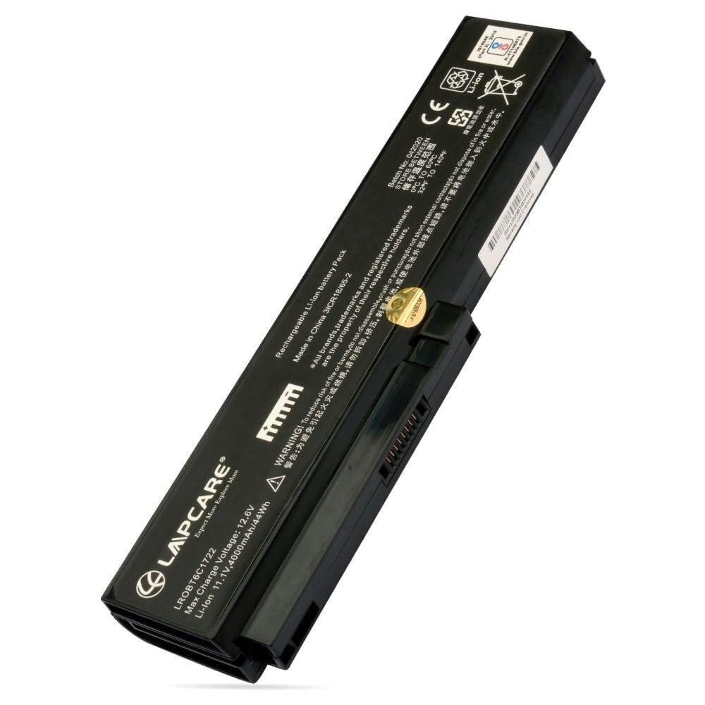 Lapcare LROBT6C1722 6-Cell 4000mAh Laptop Battery, Black
