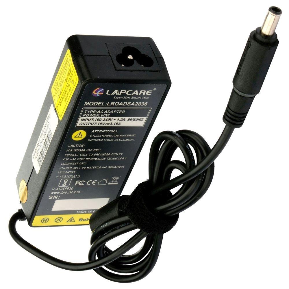 Lapcare LROADSA2098 Laptop Power Adapter with Over Current Protection, Black