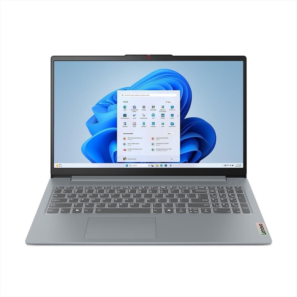 Lenovo IdeaPad Slim 3 Intel Core i3 12th Gen 39.62cm (15.6 inch) FHD Thin & Light Laptop (8GB/512GB SSD/Windows 11/Office 2021/3months Game Pass/Arctic Grey/1.63Kg), 82RK00VWIN
