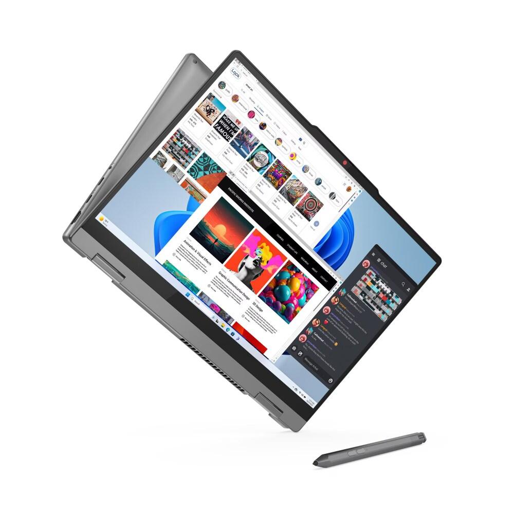 Lenovo IdeaPad 5 2-in-1 14IRH9 83KX0058IN Standard Laptop (Intel Core i5-13420H/16 GB/512 GB SSD/Intel UHD Graphics/Windows 11 Home/Office Home 2024/IPS), 35.56 cm - 14 inch, Luna Grey