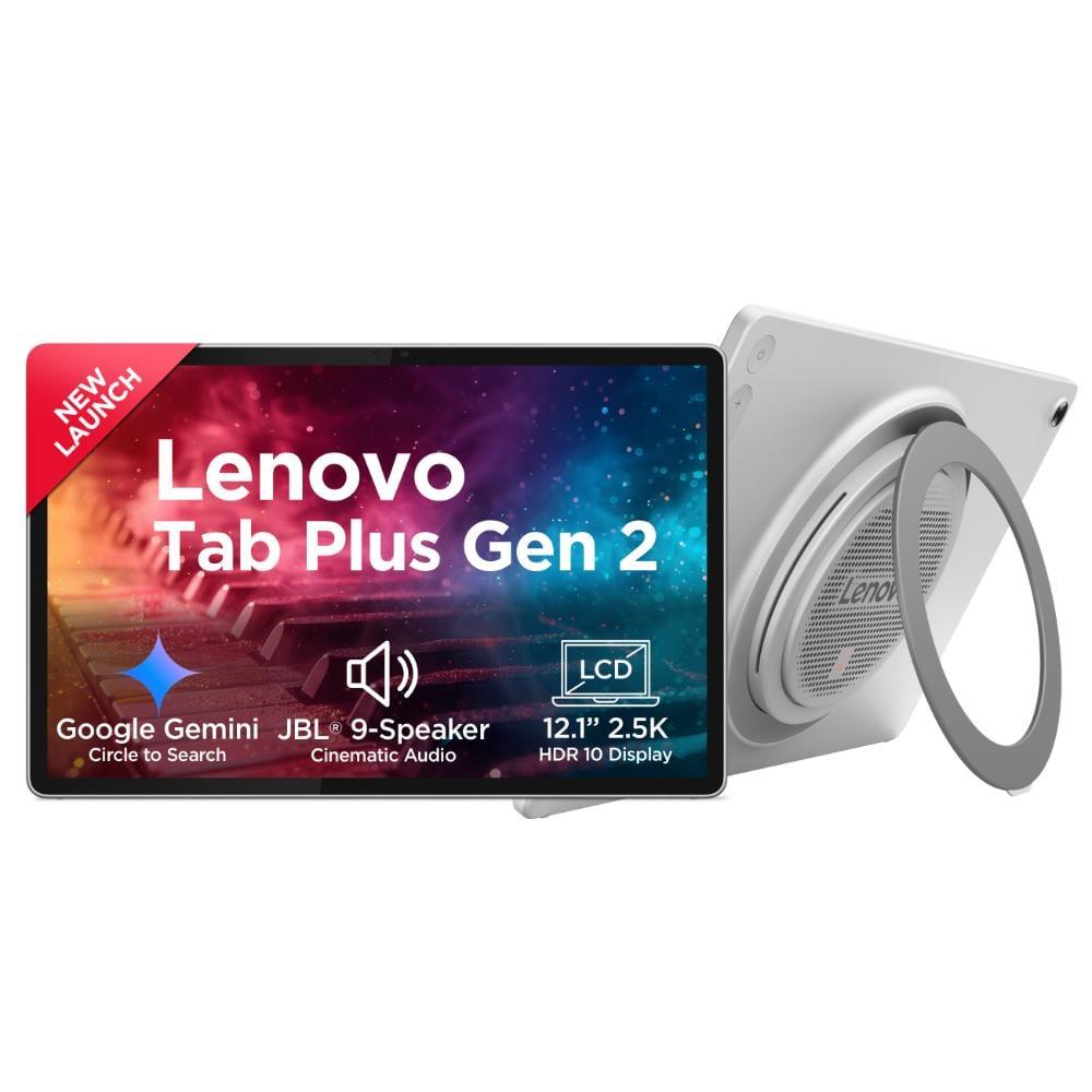 Lenovo Tab Plus Gen 2 30.73 cm (12.1 inch) Wi-Fi Tablet, 128 GB, 8 GB RAM, Celestial White, ZAHT0118IN