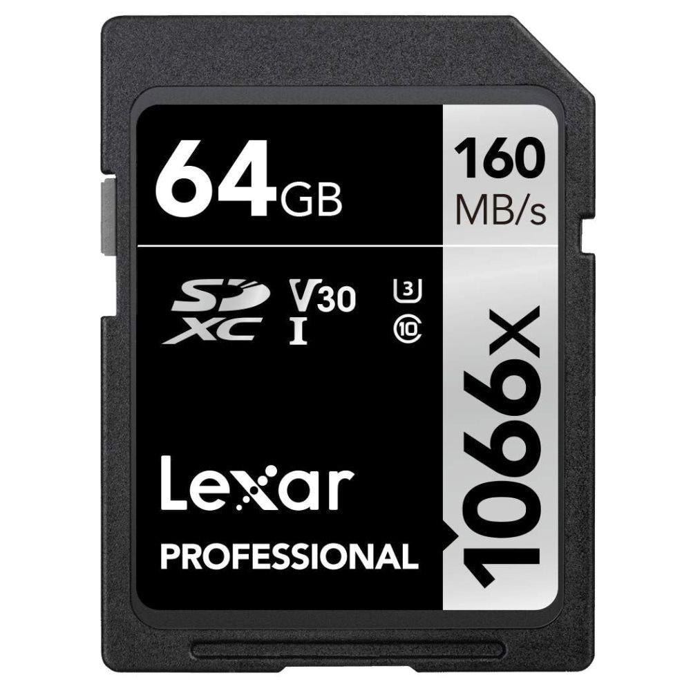 Lexar Professional 1066x 64 GB Silver Series SDXC Memory Card