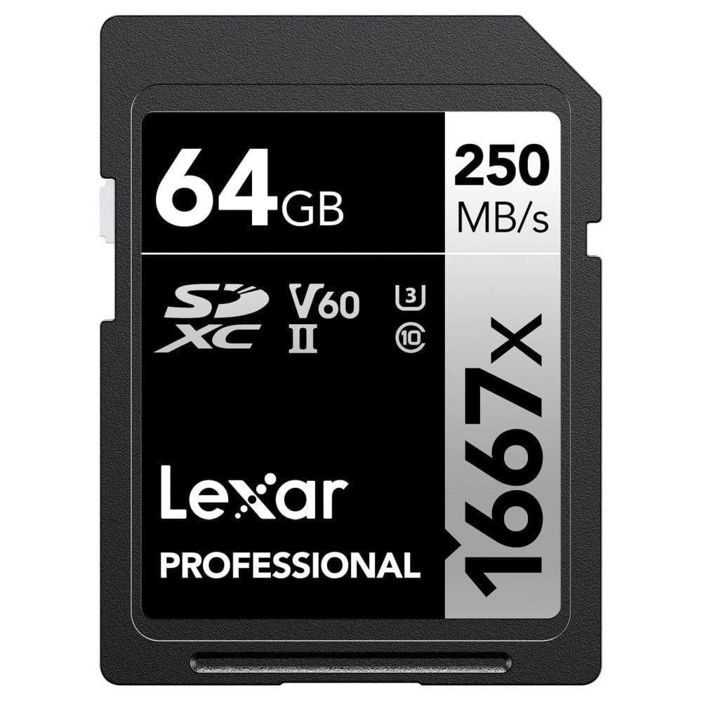 Lexar Professional 1667x 64 GB Silver Series SDXC Memory Card-2