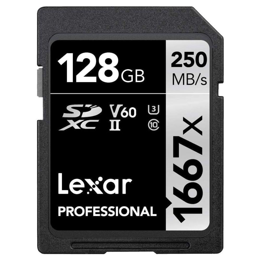 Lexar Professional 1667x 128 GB Silver Series SDXC Memory Card-2