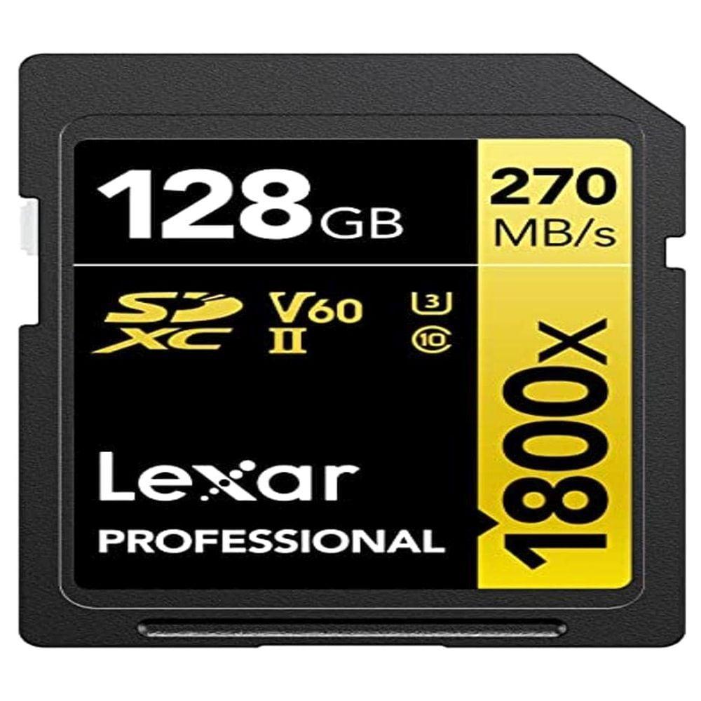 Lexar Professional 1800x 128 GB Gold Series SDXC Memory Card