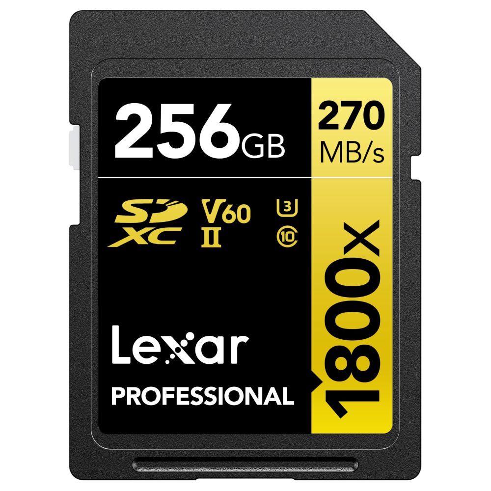 Lexar Professional 1800x 256 GB Gold Series SDXC Memory Card-2