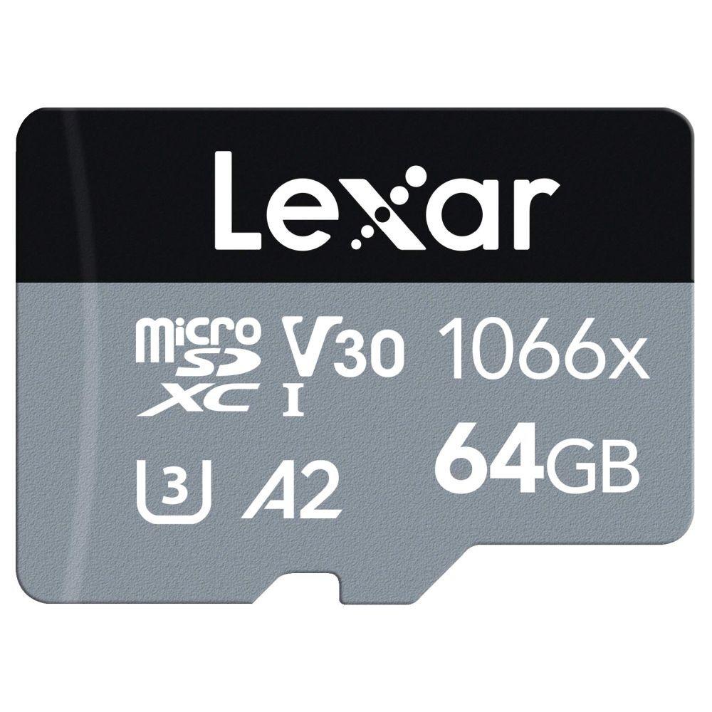 Lexar Professional 1066x 64 GB Silver Series microSDXC Memory Card-2