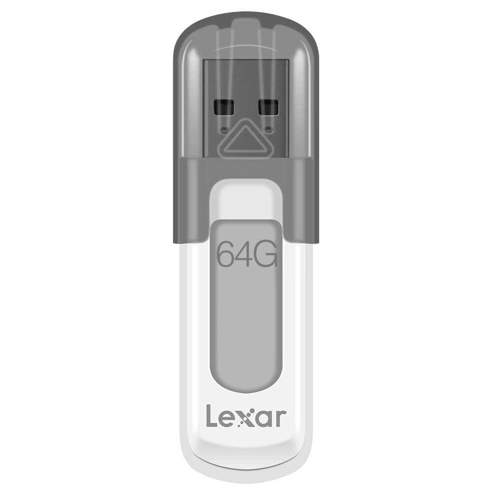 Lexar 64 GB JumpDrive V100 USB 3.0 Flash Drive, Grey