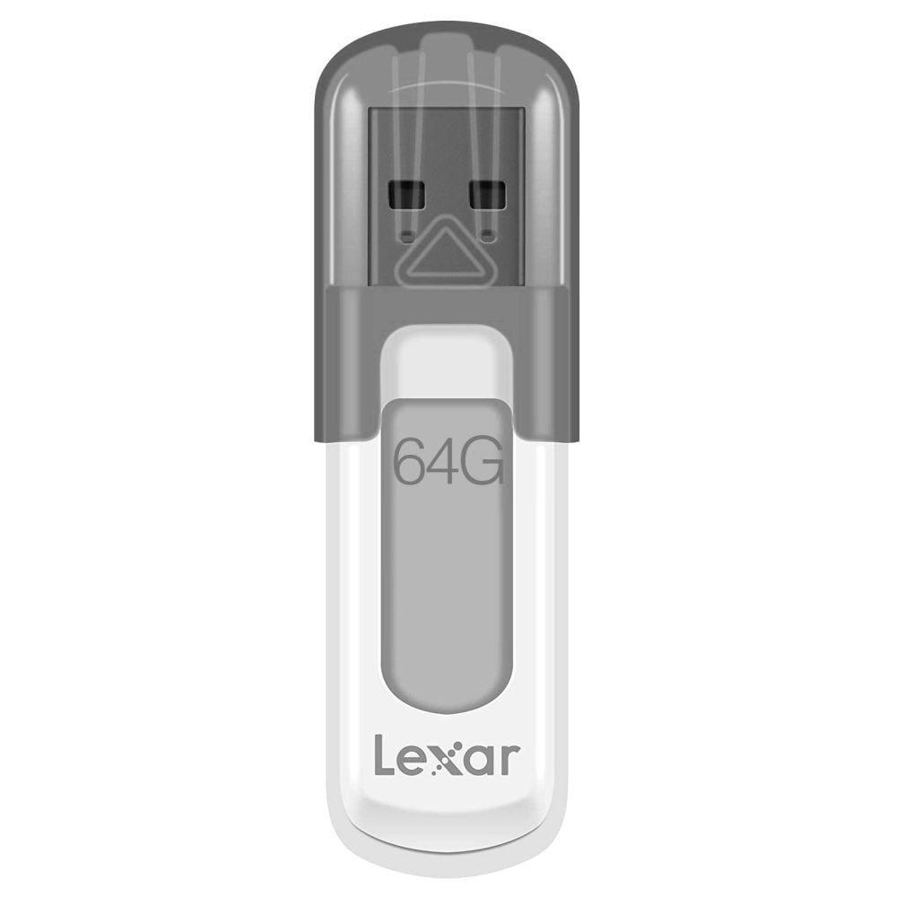 Lexar 64 GB JumpDrive V100 USB 3.0 Flash Drive, Grey