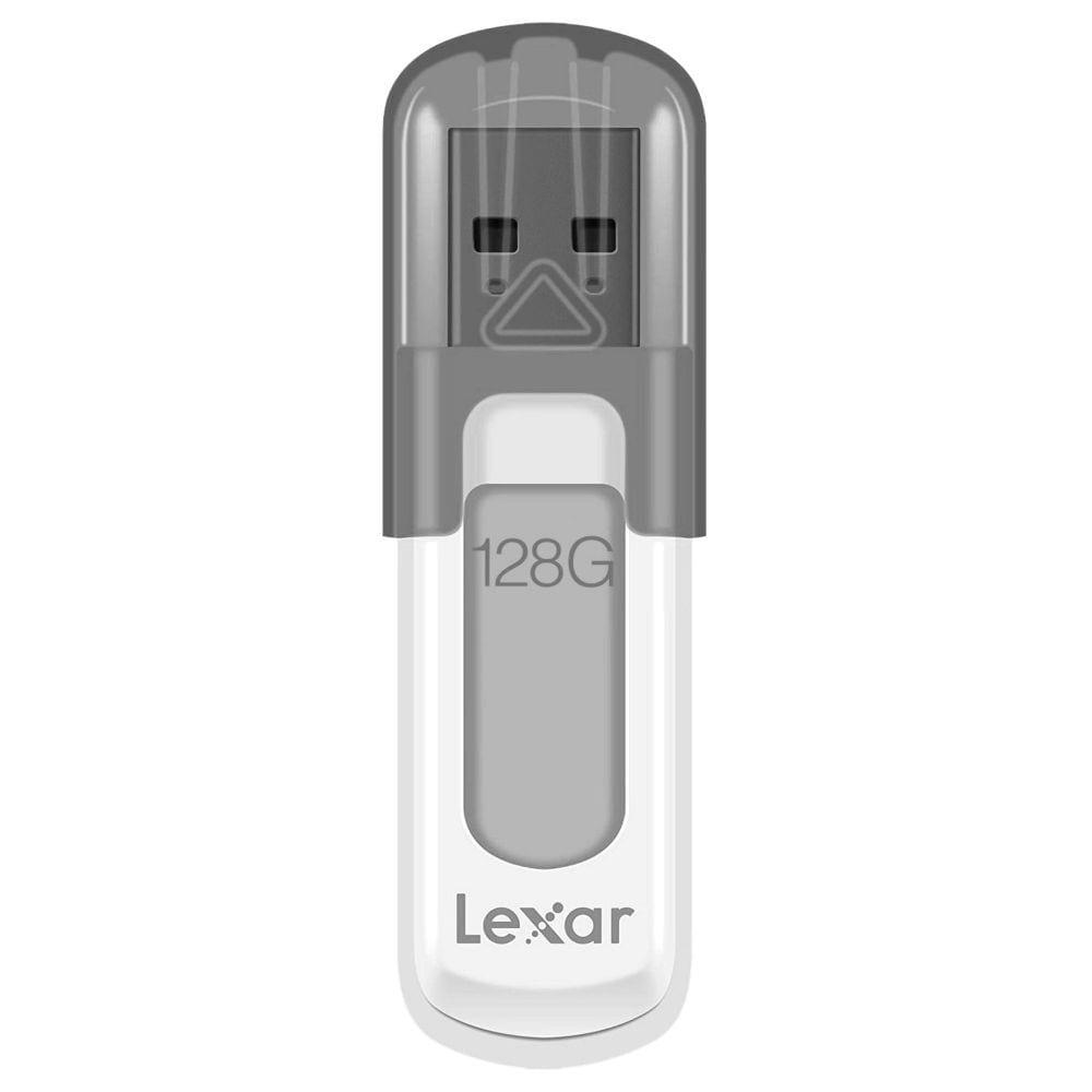 Lexar 128 GB JumpDrive V100 USB 3.0 Flash Drive, Grey