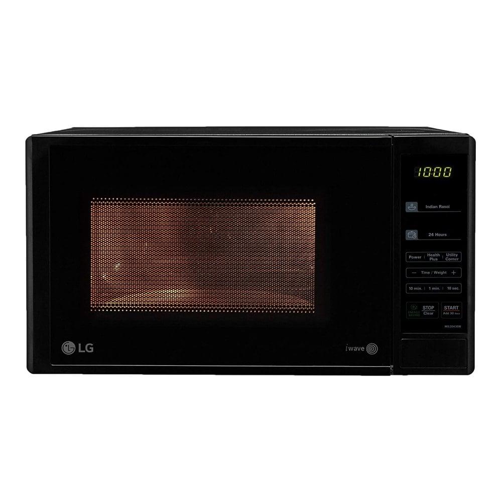 LG MS2043DB, 20 Litres, 700 Watts Solo Microwave Oven with 44 Auto Cook Menu, Black