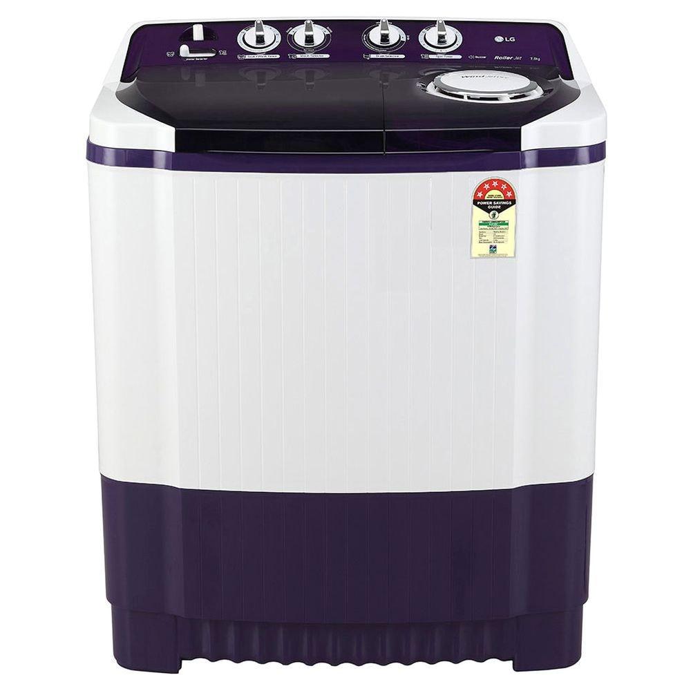 LG 8.5 kg 5 Star Semi-Automatic Top Load Washing Machine (P8535SPMZ, Middle Black, Roller Jet Pulsator)