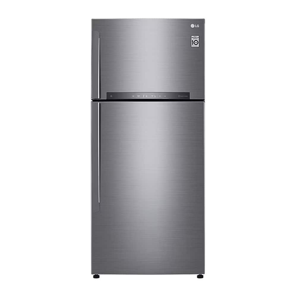 LG 506 litres 1 Star Double Door Refrigerator, Platinum Silver GN-H702HLHM