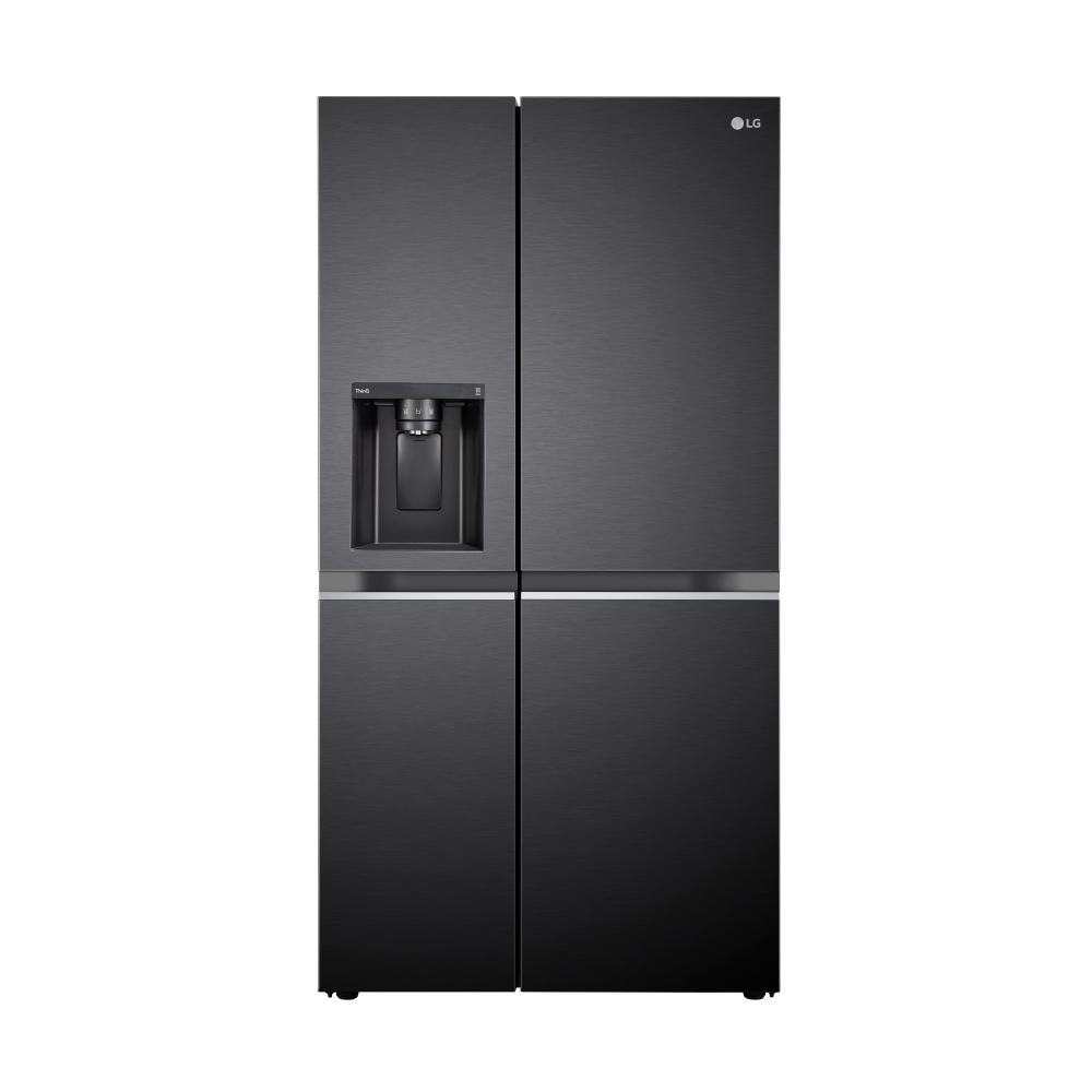 LG 630 L 3 Star Frost Free Side by Side Refrigerator, Matt Black, L257CMC3