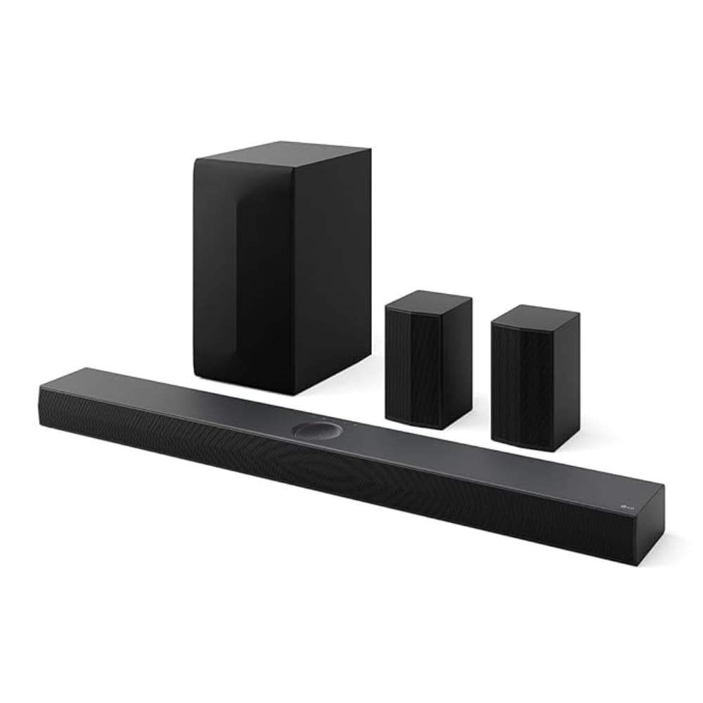 LG Soundbar SQ75TR, 5.1.1 Ch, 600 W, Dolby Atmos, Center Upfiring Speaker, QNED Matching Bracket No Drilling Required (QNED TV 82T/83/88T/90T)