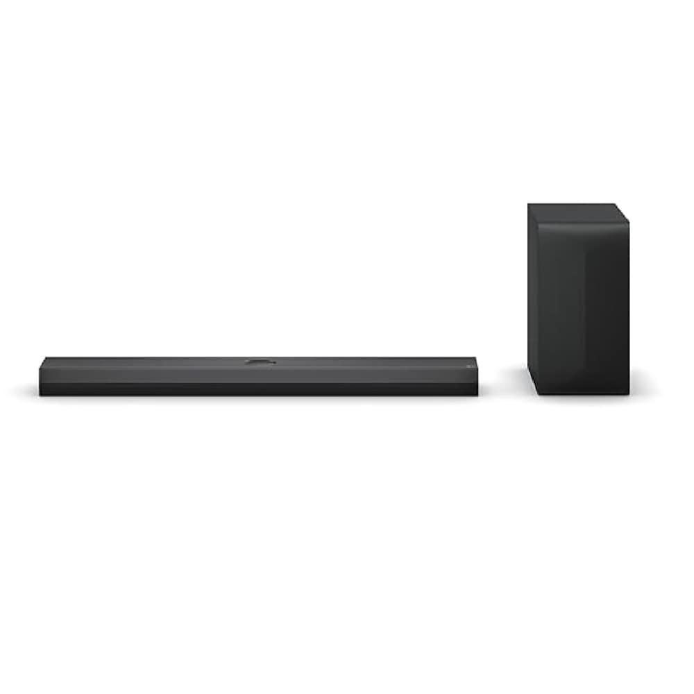 LG S70TY 3.1.1 Channel, 400 W Perfect TV Matching Soundbar, Dolby Atmos, Wow Orchestra & Wow Interface, AI Sound Pro, Rear Speaker Ready, Wireless Subwoofer, Black
