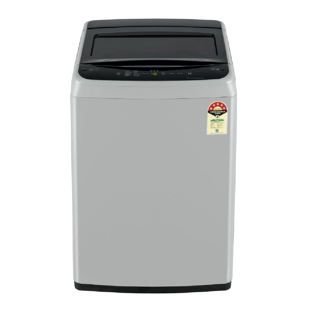 LG 7.5 kg Top Load, Smart Inverter Motor, Turbo Drum, Smart Diagnosis, Silver, 5 Star (T75VBSF1Z)