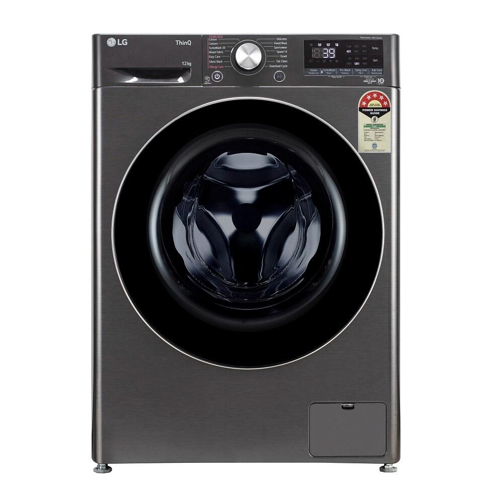 LG Vivace Pro 12 Kg Fully Automatic Front Load Washing Machine, FHP1412Z9B, Black