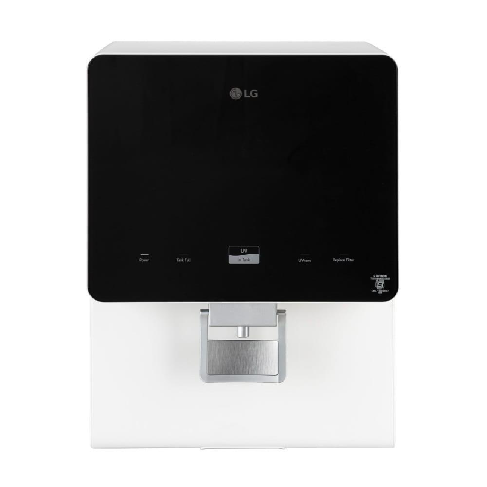 LG WW176GTBW 8 L Water Purifier, RO + In Tank UV + Mineral Booster, Digital Sterilizing Care,Premium Glass Black & White , Wall Mount