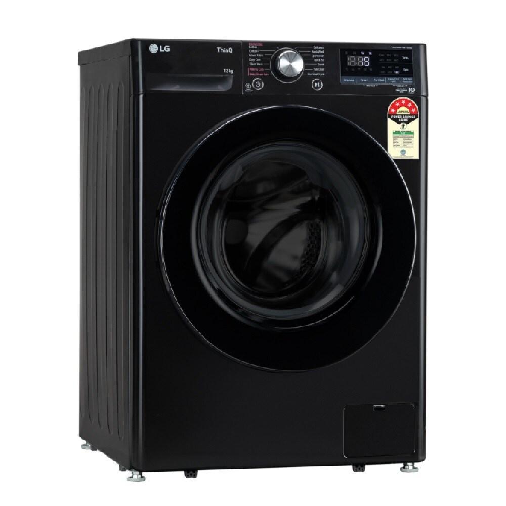 LG 12 kg Fully Automatic Front Loading Washing Machine, FHP1412Z5O, Onyx Black