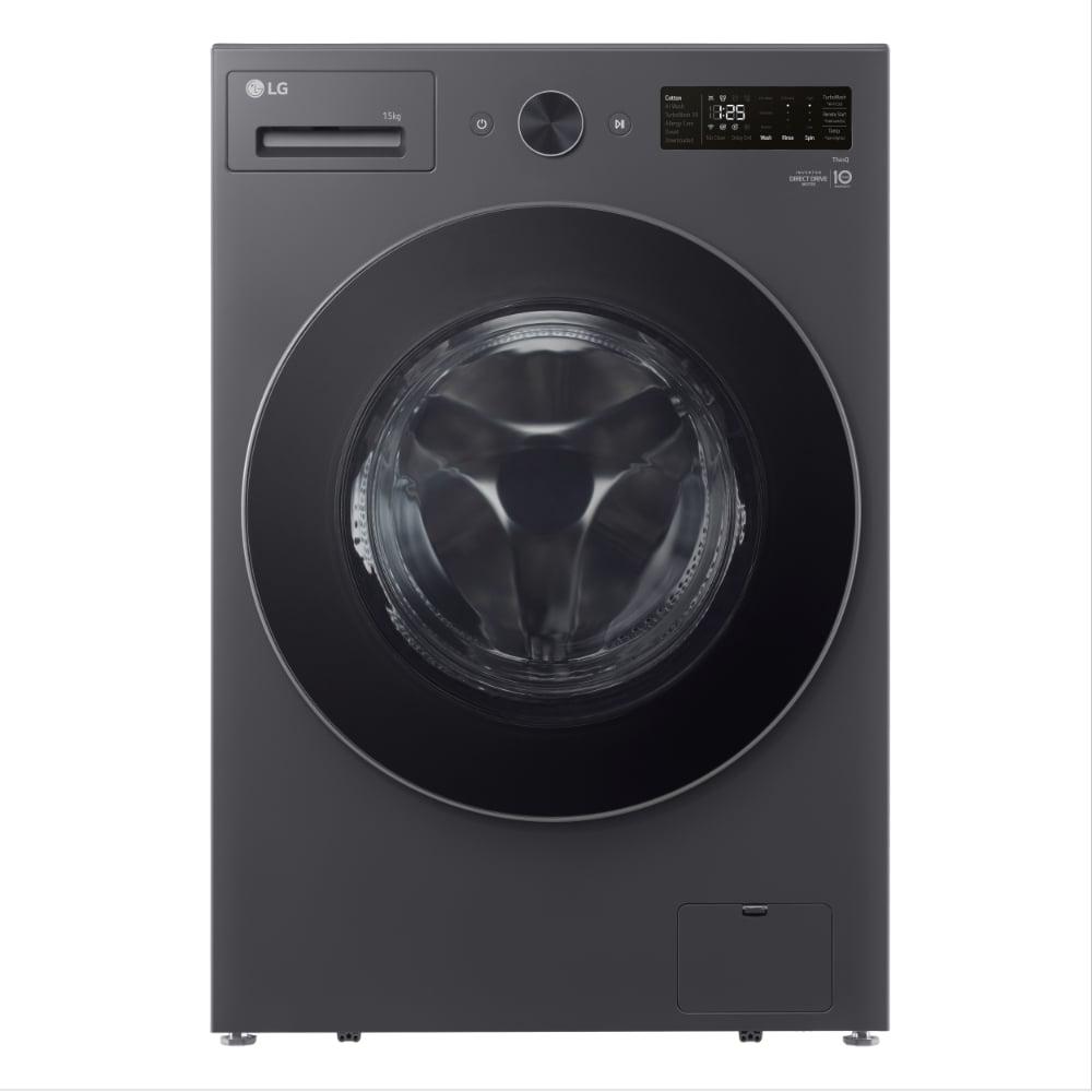 LG 15 Kg Front Load Fully Automatic Washing Machine, 1000 RPM, AI Direct Drive, 6 Motion DD, Turbowash 360, Steam, LG ThinQ (FX62515B9E, Essence Graphite)