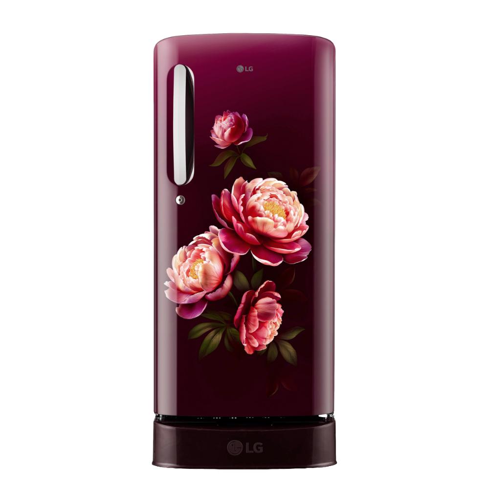 LG 185 L 3 Star Direct Cool Base Stand Drawer Single Door Refrigerator, Wine Glory, GLD1936ZAWG