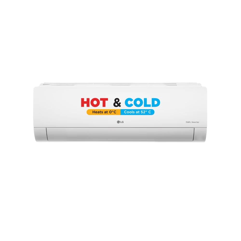 LG 1.5 Ton 3 Star Split AC, US-H19VNXE (Dual Inverter Compressor, Cools at 52 Degree C, 100 Percent Copper Condensor, Fan Speed -6 Steps)