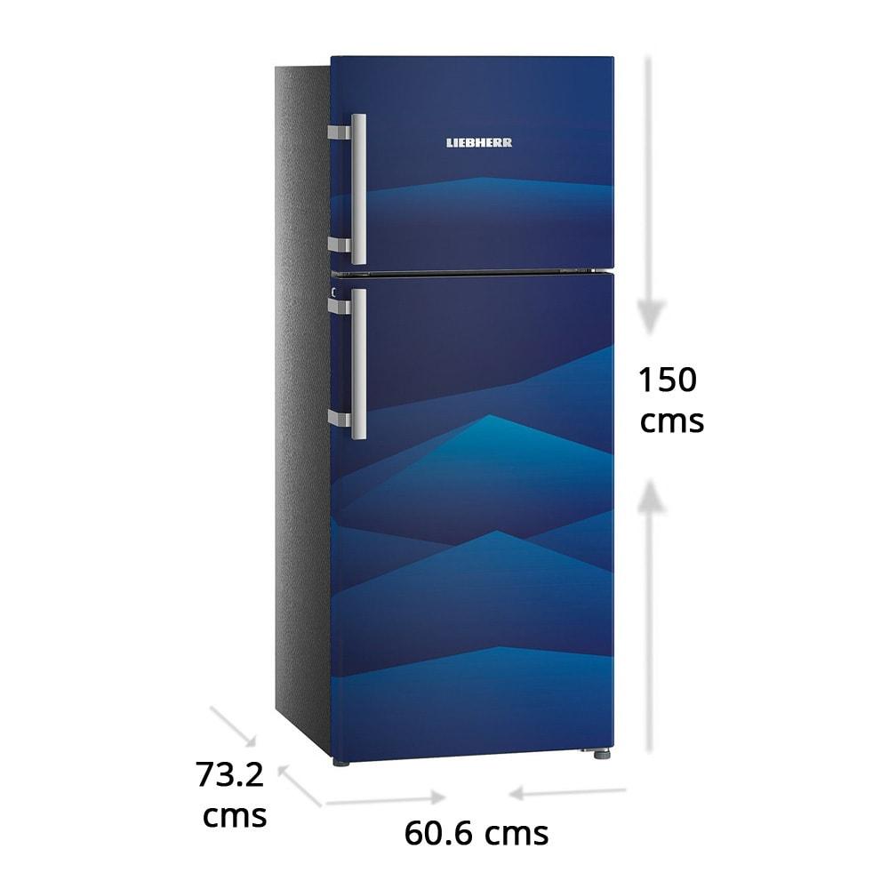Buy Liebherr 265 litres 3 Star Double Door Refrigerator, Blue