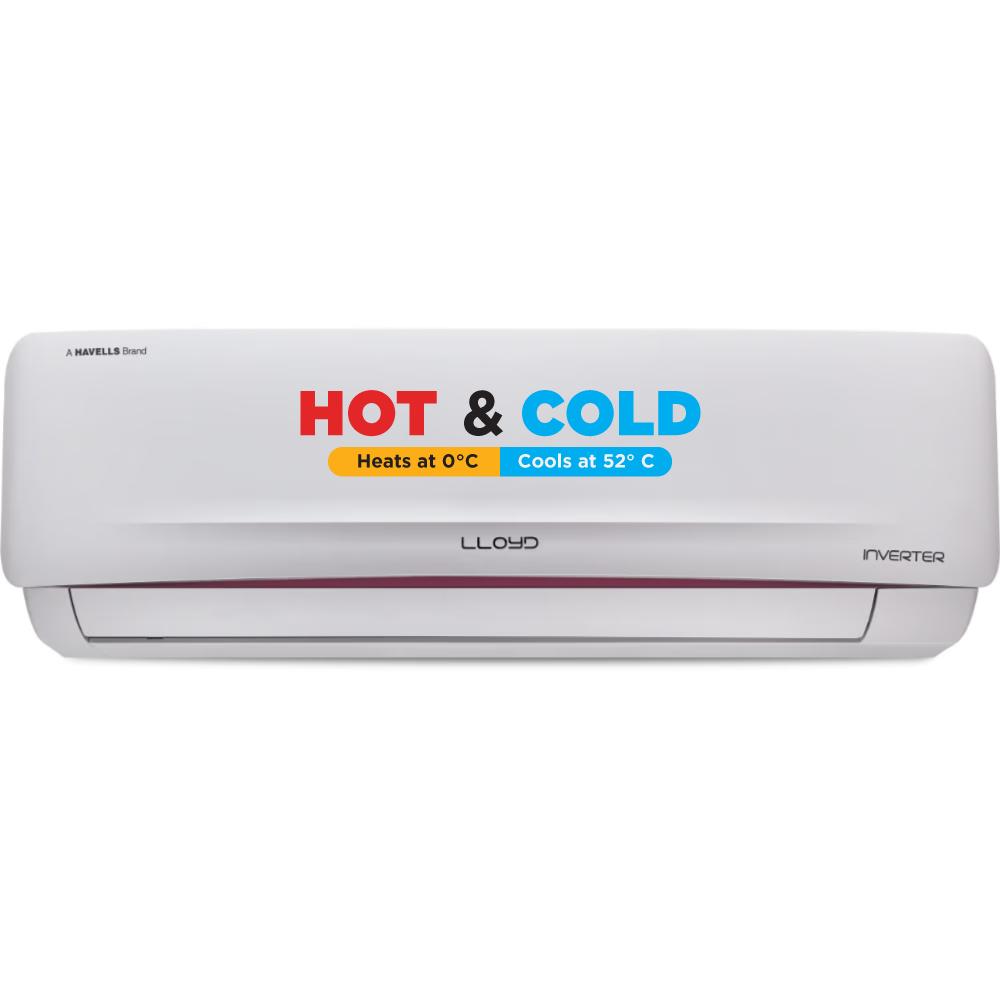LLOYD 1.5 Ton 3 Star Hot and Cold Split AC, GLS18H3FWRHP (4 Way Swing, 100% Copper, Clean Filter Indication, 2024 Launch)