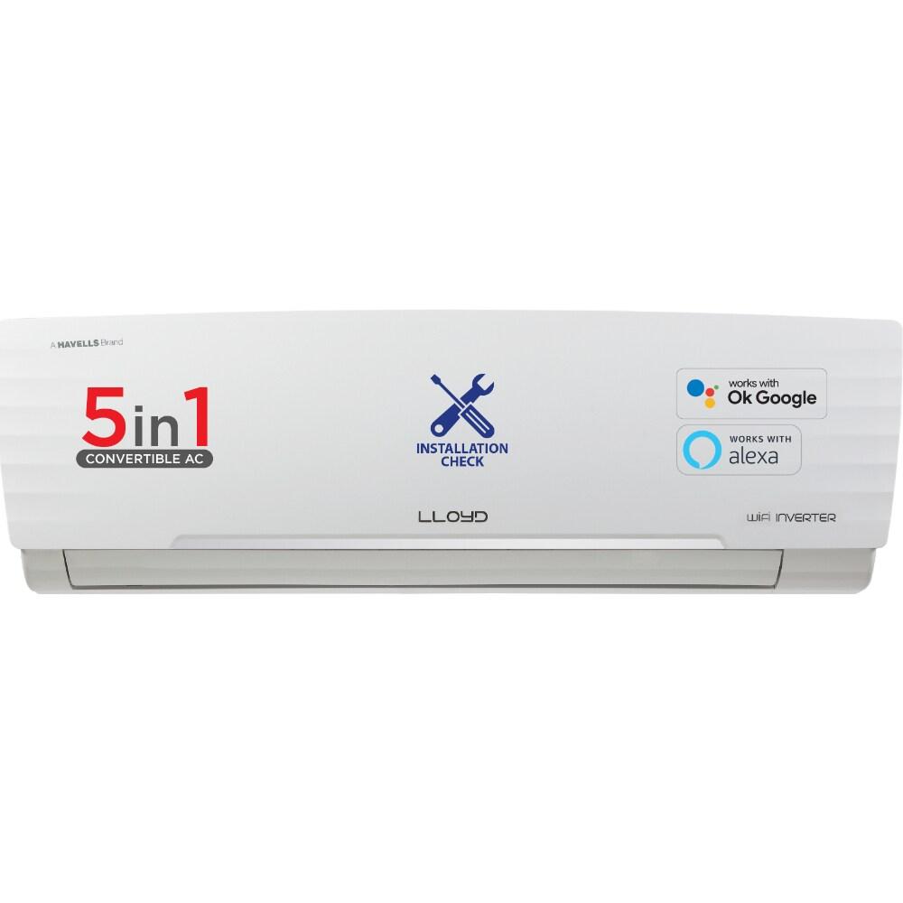 LLOYD 1.5 Ton 5 Star Wifi Inverter Split AC, GLS18V5FWCXV (4 Way Swing, Golden Fins Evaporator Coils, 100% Copper, 2024 Launch)
