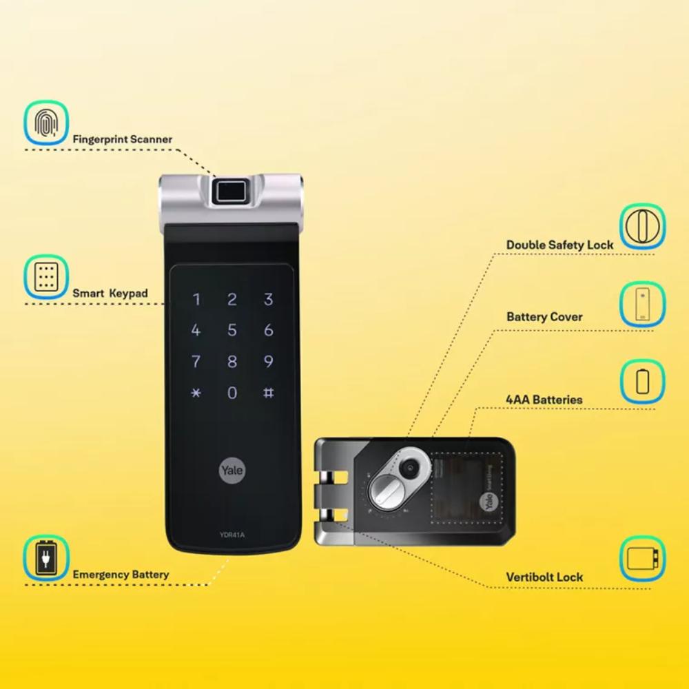 Buy Yale Digital Smart Lock, Champagne Gold, YDR 41 A at