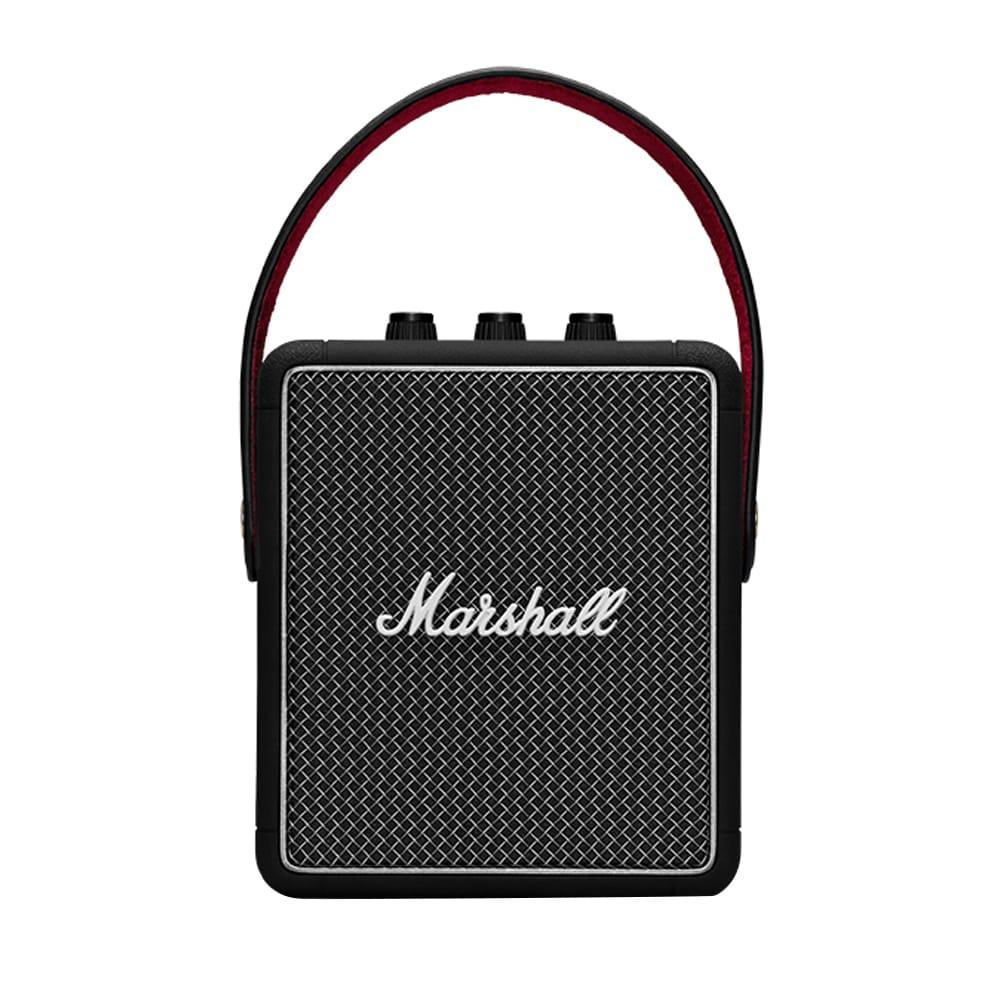 Marshall Stockwell II Bluetooth Speaker, More than 20 hrs of playtime, IPX4 water-resistant, Bluetooth v5.0, Upto 30 feet range, Black