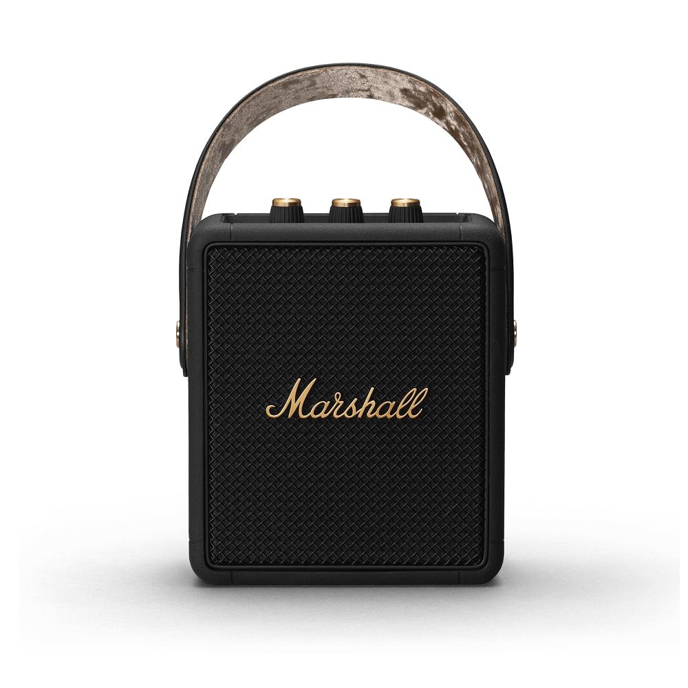 Marshall Stockwell II Bluetooth Speaker, More than 20 Hours of playtime, IPX4 Water Resistant, Bluetooth v5.0, Upto 30 feet Range, Black & Brass-2