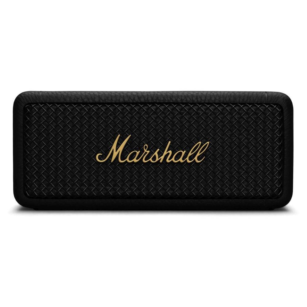 Marshall EMBERTON 2 Bluetooth Wireless Speaker, More than 30 hrs of playtime, IP67 dust & water resistance (Black and Brass)