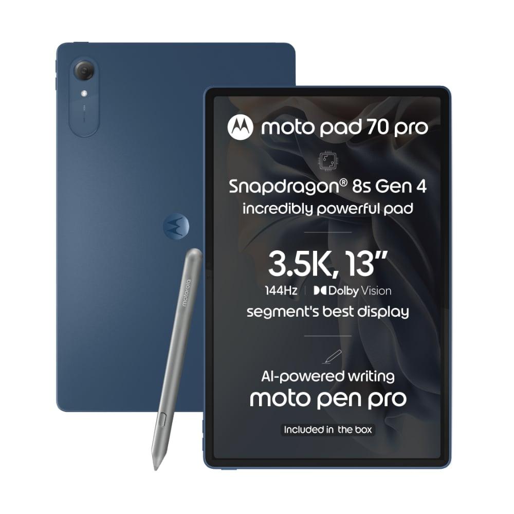 Moto Pad 70 Pro 32.25 cm (12.7 Inch) WiFi Tablet with Pen, 8 GB RAM, 256 GB, Pantone Titan, ZAJ70003IN