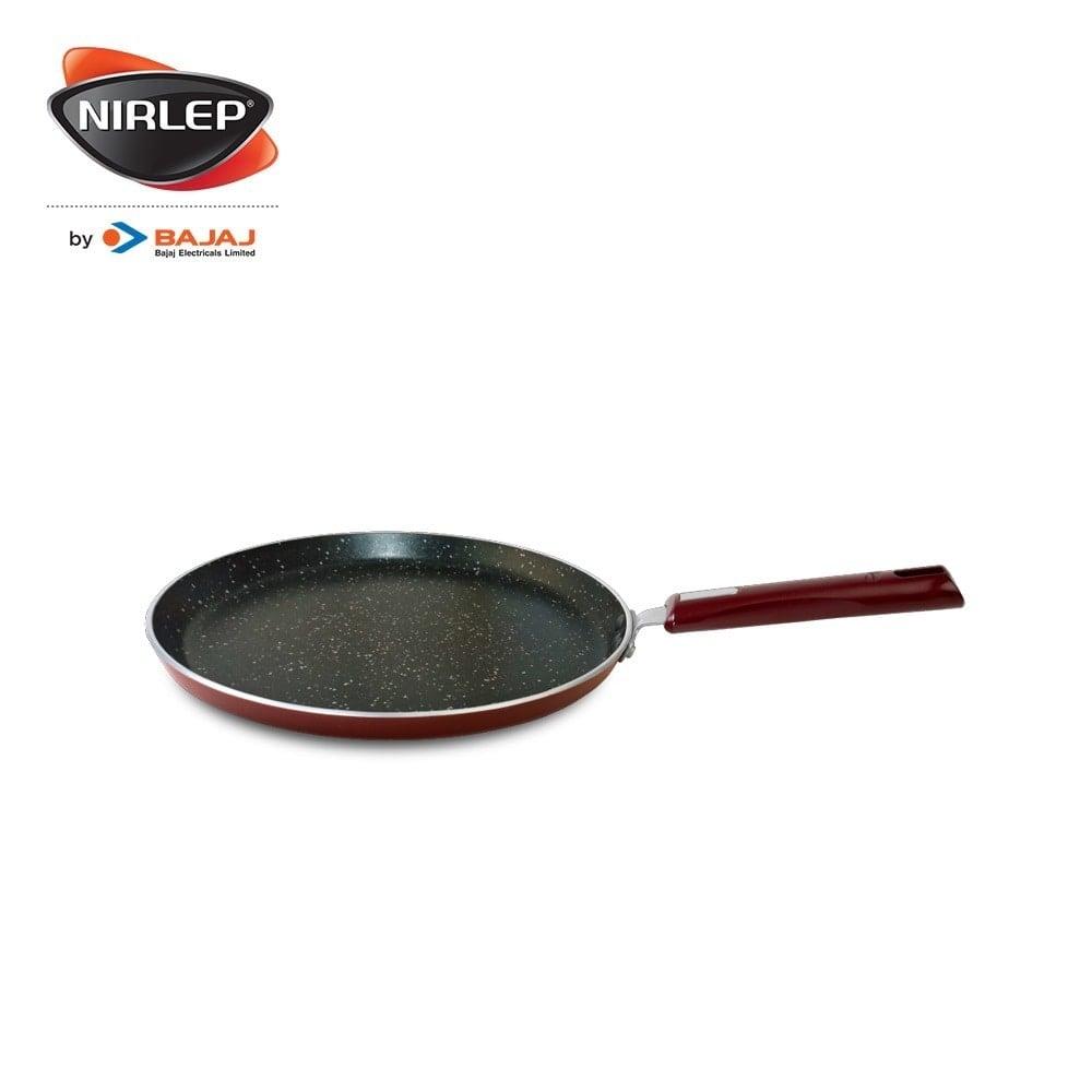 Nirlep Selec+ Non Stick Induction Fry Pan with Glass Lid, GIFP24FL