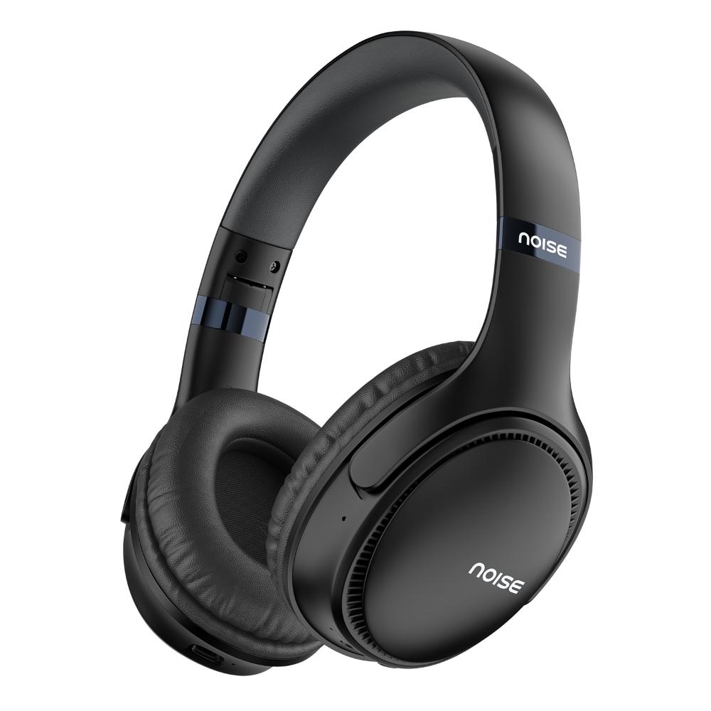 Noise Three Wireless Headphone, Upto 70 hrs of playtime, Dual Device Pairing, Gaming Mode, Foldable, 40mm driver, IPX5 Water Resistance, Blutooth v5.3, Charging Indicator, Jet Black