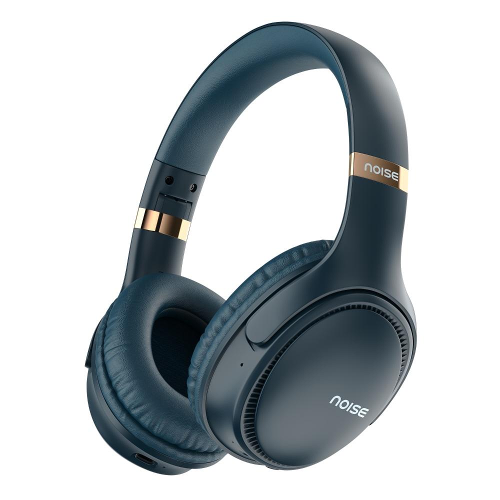Noise Three Wireless Headphone, Upto 70 hrs of playtime, Dual Device Pairing, Gaming Mode, Foldable, 40mm driver, IPX5 Water Resistance, Blutooth v5.3, Charging Indicator, Space Blue