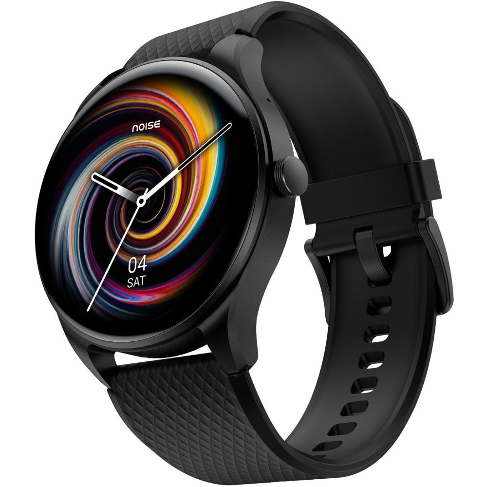 Noise NoiseFit Fuse Plus Smartwatch, 3.63 cm (1.43 inch) AMOLED Display, Bluetooth Calling, Upto 7 Days Battery, 60+ Sports Modes & 100+ Watch Faces, Noise Health Suite, IP68 Water Resistant (Jet Black)